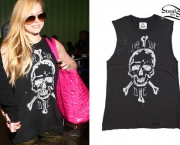 Avril e as camisetas de Rock (1)